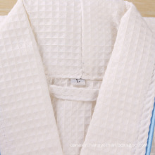 2018Luxury Wholesale Women and Men White Color Bath Robes Kimono Collar Bathrobe